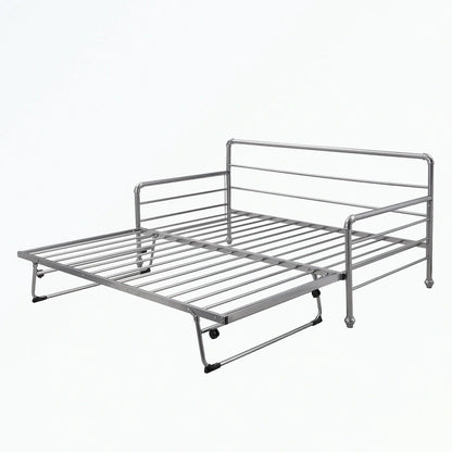 Twin Size Daybed with Adjustable Trundle