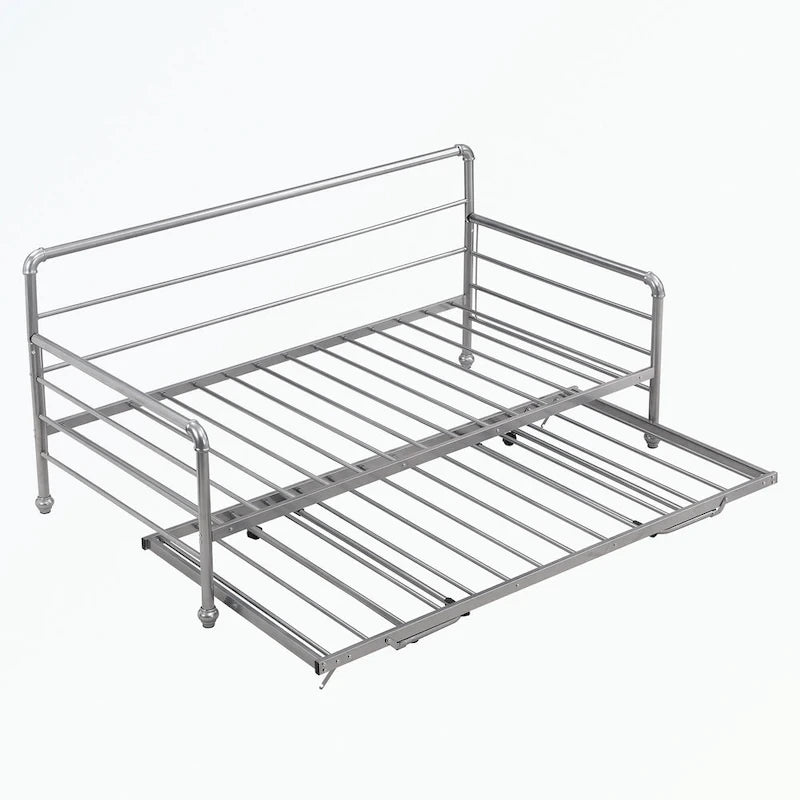 Twin Size Daybed with Adjustable Trundle