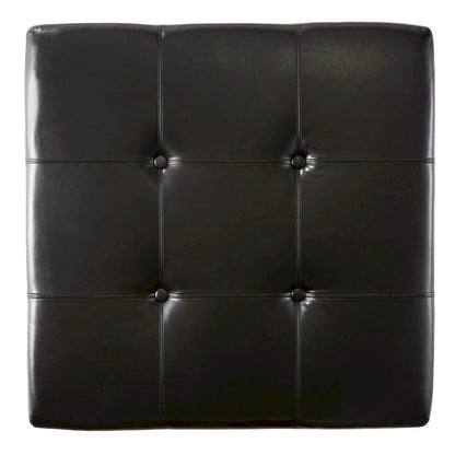 Darlington Espresso Bonded Leather Ottoman by Christopher Knight Home