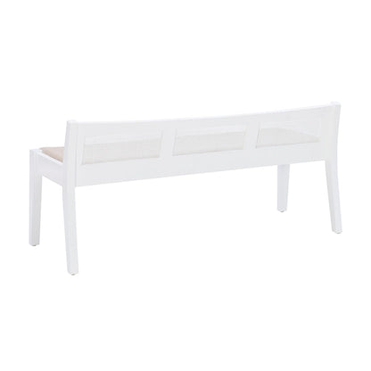 Buford Solid Wood Cane Bench