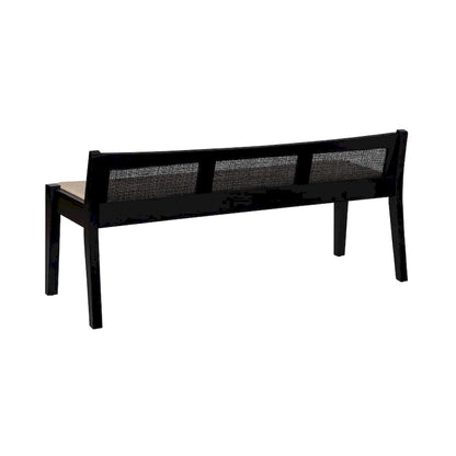 Buford Solid Wood Cane Bench