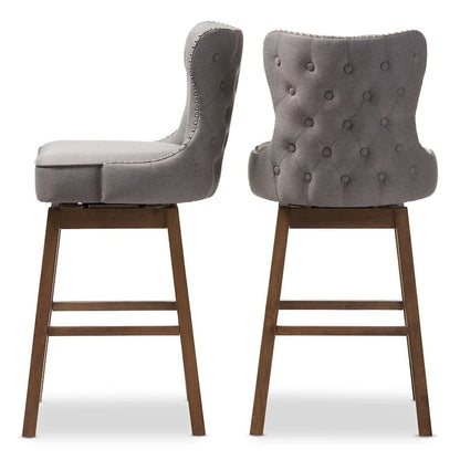 Gradisca Modern and Contemporary 2-Piece Swivel Bar Stool Set