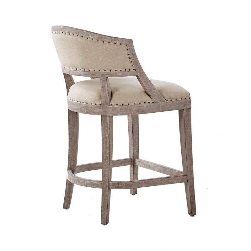 Madison Park Wheatley Natural Counter Stool - 21W x 24.5D x 37.25H