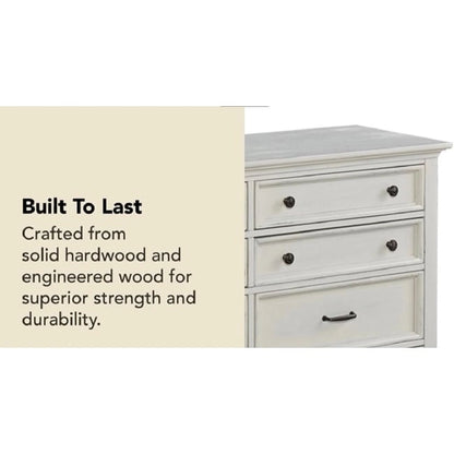 Homestyles Seaside Lodge Off-White Dresser with 8 Drawers