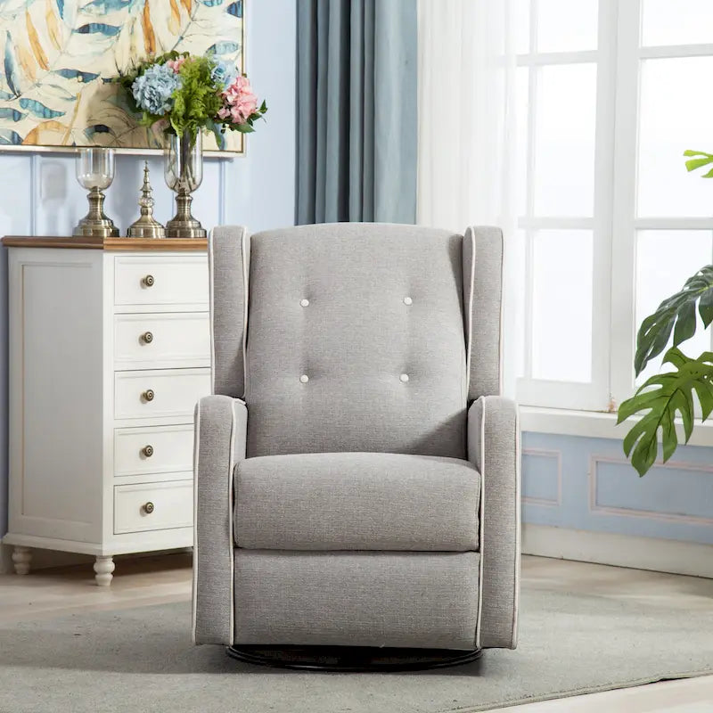 Ebello Racing Swivel Rocker Recliner Chair Single Seat