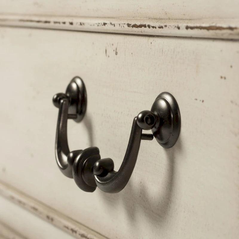 Magnolia Manor Antique White Weathered Bark Gathering Table