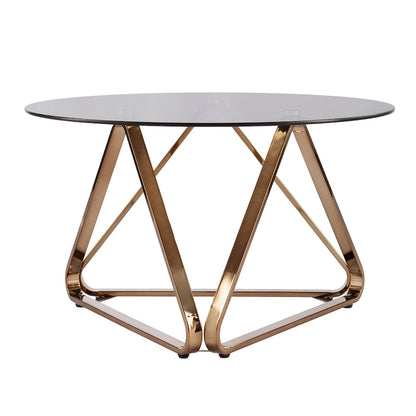 SEI Furniture Sawtelle Contemporary Champagne Glass Coffee Table