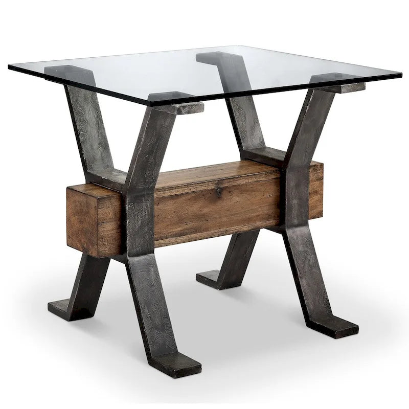Sawyer Industrial Reclaimed Rectangular End Table