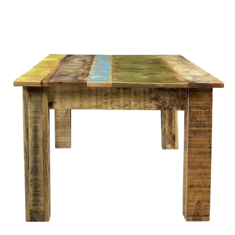 Handmade Suman Solid Mango Wood Coffee Table (India) - 46 x 25.5 x 18