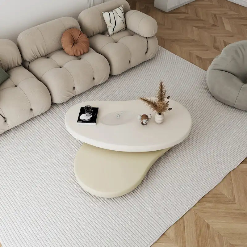 JASIWAY Modern Creative Rotating Coffee Table
