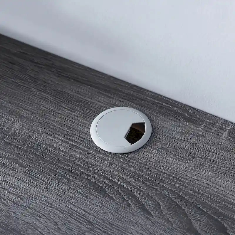 DH BASIC Wall-Mounted Gray 60 Open Shelf TV Console by Denhour