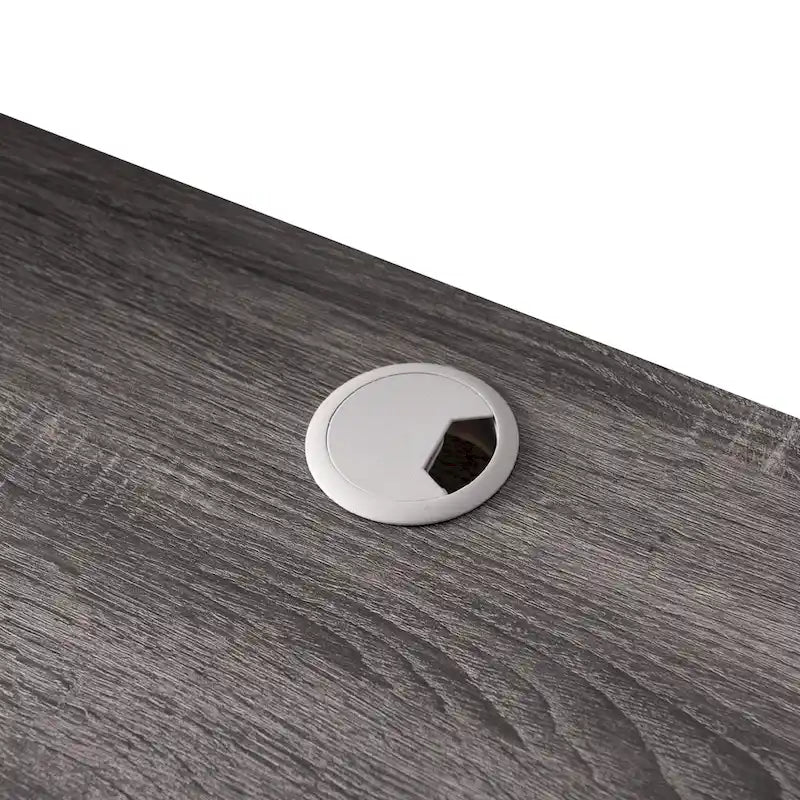 DH BASIC Wall-Mounted Gray 60 Open Shelf TV Console by Denhour