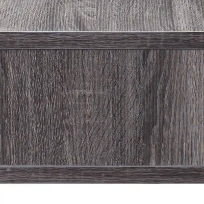 DH BASIC Wall-Mounted Gray 60 Open Shelf TV Console by Denhour