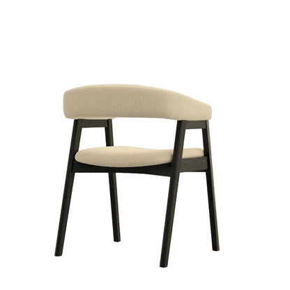 Cove Curved Back Upholstered Chairs, (Set of 2)
