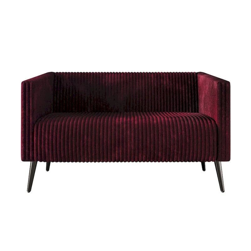 CraftPorch Corduroy Modern and Glamorous Velvet Upholstered 3-Piece Living Room Set