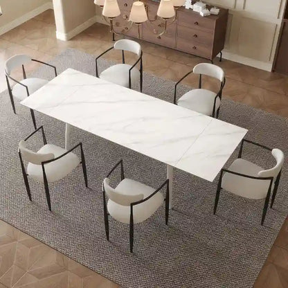 94.48 Rectangular Extendable Sintered Stone Dining Table