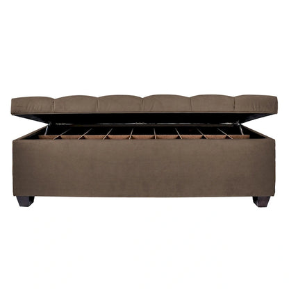 MJL Furniture-Sole Secret Obsession Diamond-tufted Shoe Storage Bench