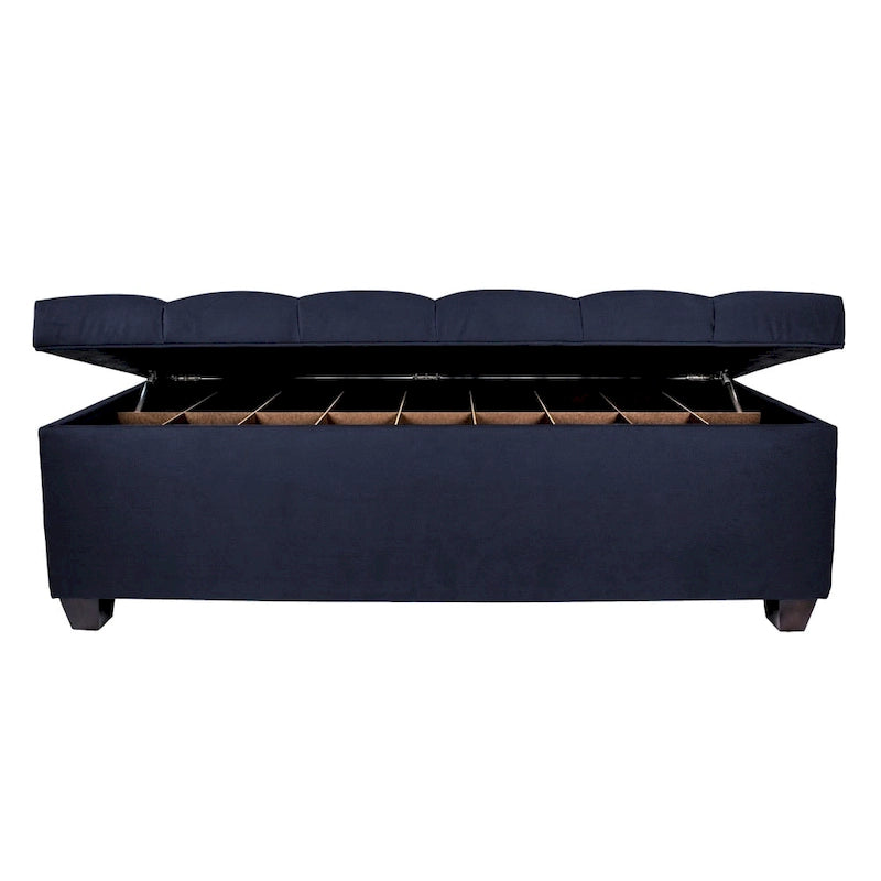 MJL Furniture-Sole Secret Obsession Diamond-tufted Shoe Storage Bench