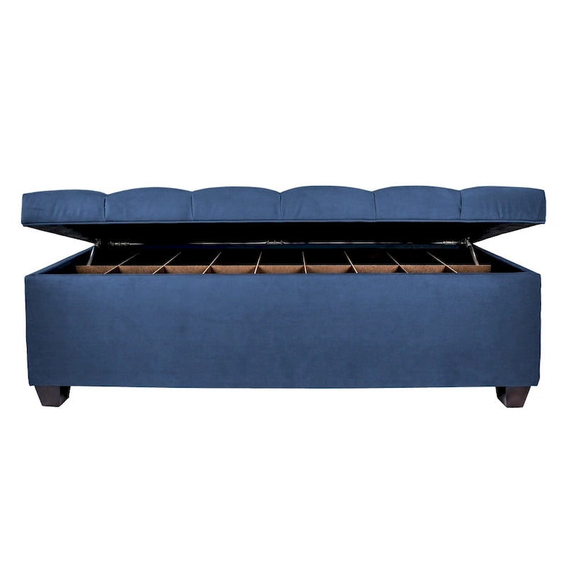 MJL Furniture-Sole Secret Obsession Diamond-tufted Shoe Storage Bench