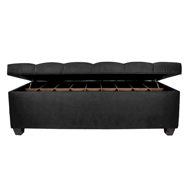 MJL Furniture-Sole Secret Obsession Diamond-tufted Shoe Storage Bench