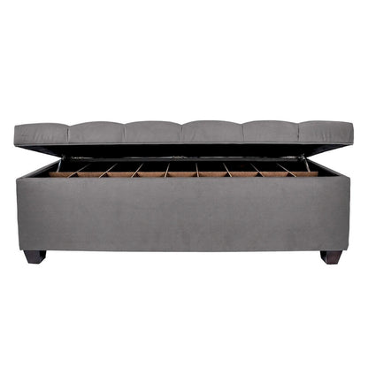 MJL Furniture-Sole Secret Obsession Diamond-tufted Shoe Storage Bench