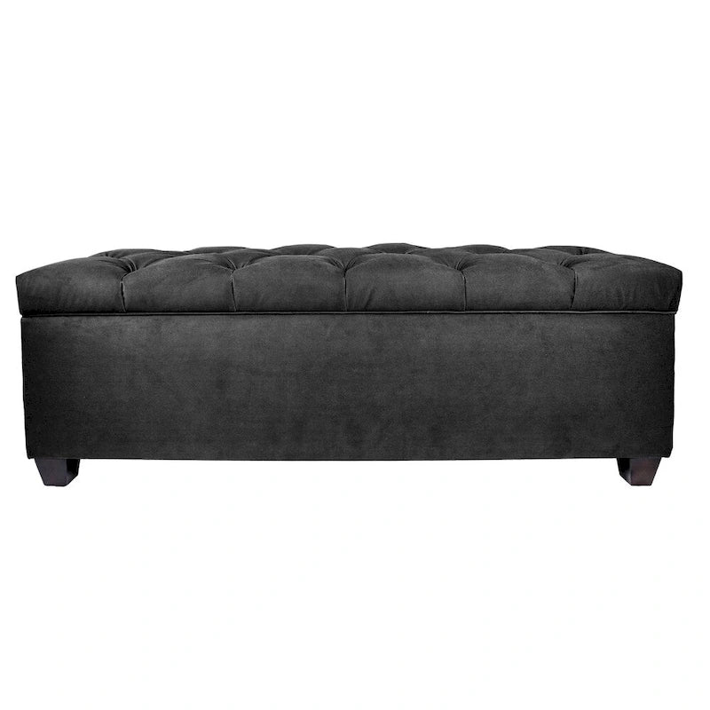 MJL Furniture-Sole Secret Obsession Diamond-tufted Shoe Storage Bench