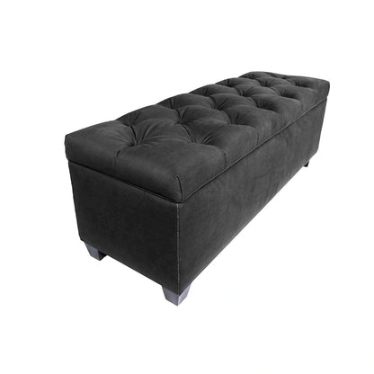 MJL Furniture-Sole Secret Obsession Diamond-tufted Shoe Storage Bench