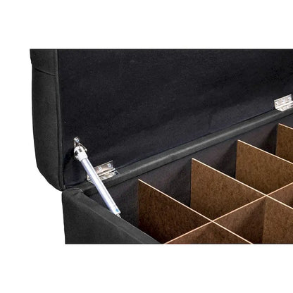 MJL Furniture-Sole Secret Obsession Diamond-tufted Shoe Storage Bench