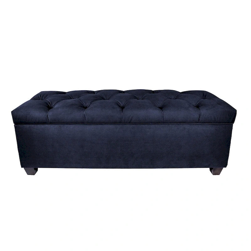 MJL Furniture-Sole Secret Obsession Diamond-tufted Shoe Storage Bench