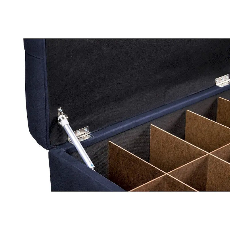 MJL Furniture-Sole Secret Obsession Diamond-tufted Shoe Storage Bench