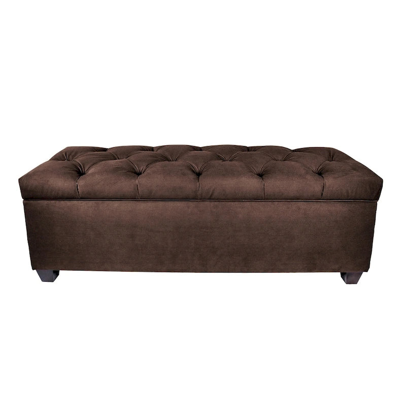 MJL Furniture-Sole Secret Obsession Diamond-tufted Shoe Storage Bench