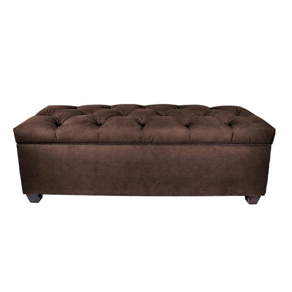 MJL Furniture-Sole Secret Obsession Diamond-tufted Shoe Storage Bench