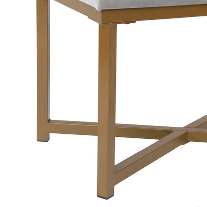 Silver Orchid Sid Velvet Tufted Ottoman