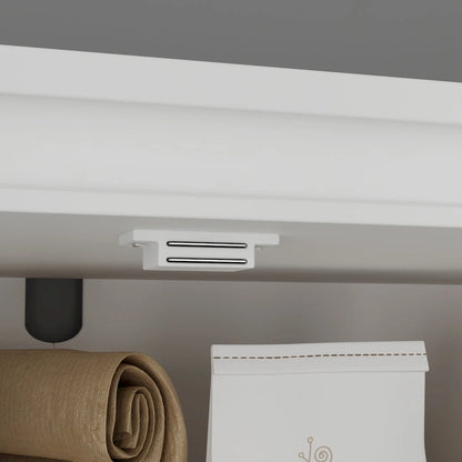 Buffet Cabinet w Hutch Kitchen Pantry Storage Cabinet White Sideboard