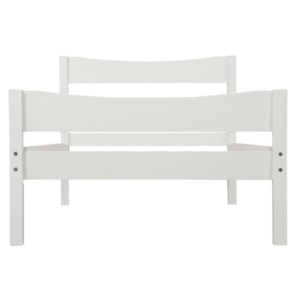 Wood Platform Bed with Headboard