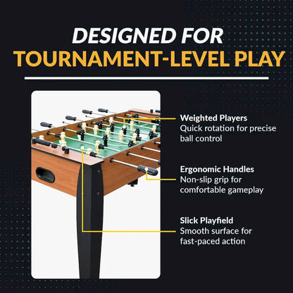 Hathaway Hurricane 54-Inch Foosball Table with Light Cherry Finish