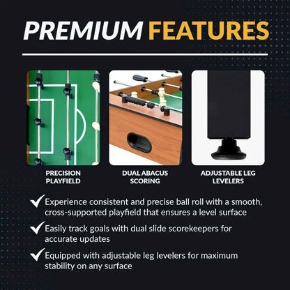Hathaway Hurricane 54-Inch Foosball Table with Light Cherry Finish