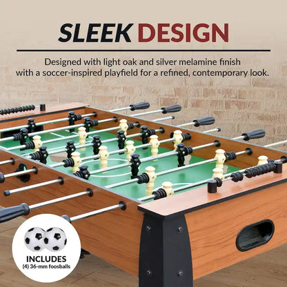 Hathaway Hurricane 54-Inch Foosball Table with Light Cherry Finish