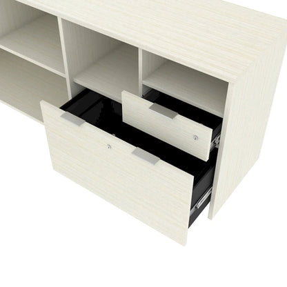 Bestar i3 Plus U-Desk with Two Drawers