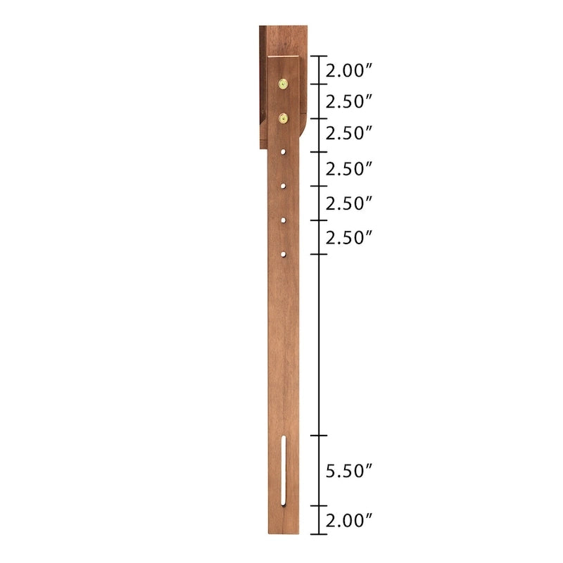 Iden Modern and Contemporary Wood Headboard -Light Grey