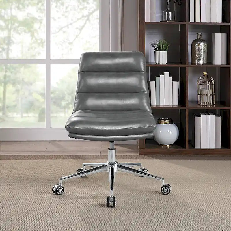 Legacy Swivel Office Chair in Faux Leather