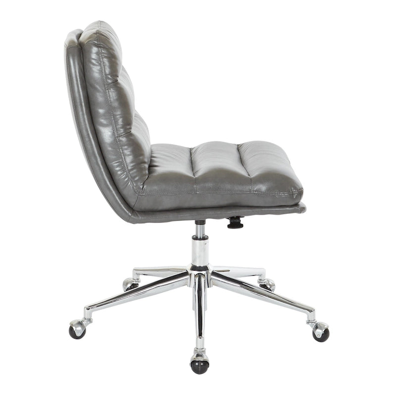 Legacy Swivel Office Chair in Faux Leather