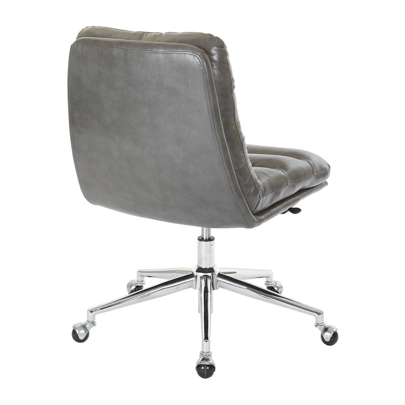 Legacy Swivel Office Chair in Faux Leather