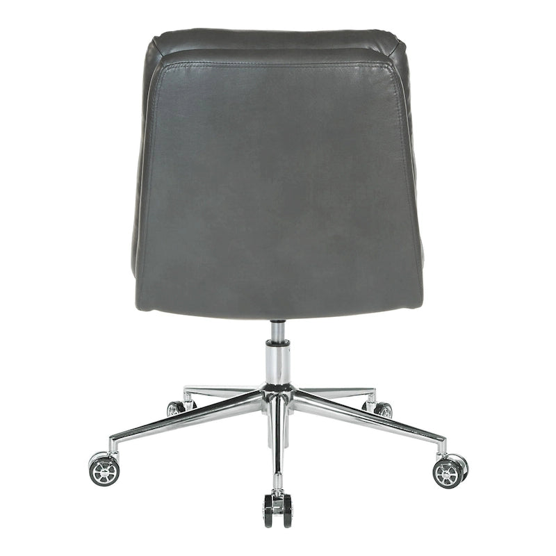 Legacy Swivel Office Chair in Faux Leather