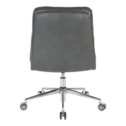 Legacy Swivel Office Chair in Faux Leather