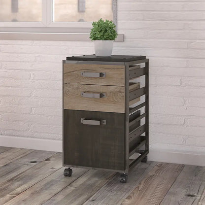 Refinery 3-drawer Mobile File Cabinet