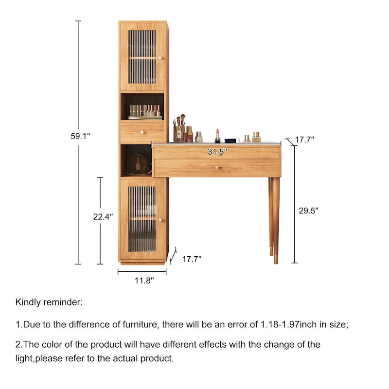 JASIWAY Modern Simple Makeup Vanity Dressing Table