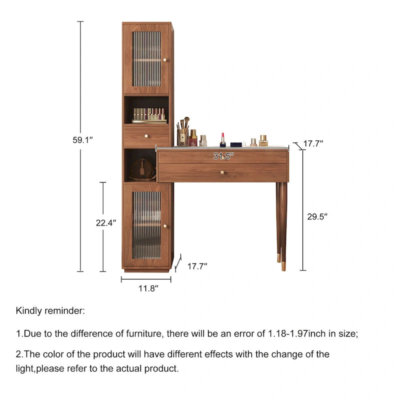 JASIWAY Modern Simple Makeup Vanity Dressing Table
