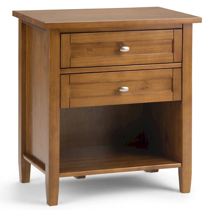 WYNDENHALL Norfolk 24 inch Wide Transitional Bedside Nightstand Table - 24 Inches wide