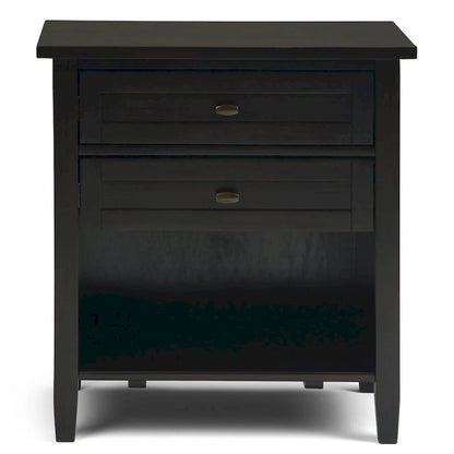 WYNDENHALL Norfolk 24 inch Wide Transitional Bedside Nightstand Table - 24 Inches wide